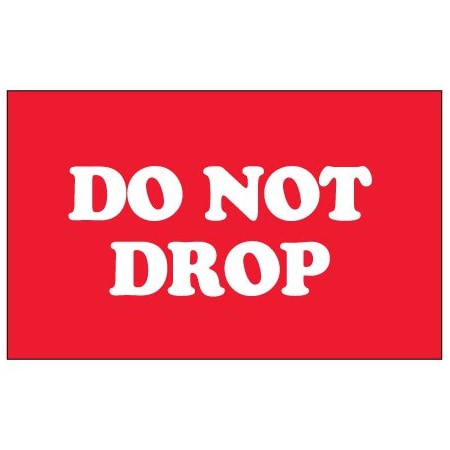 Bsc Preferred 3 x 5'' - ''Do Not Drop'' Fluorescent Yellow Labels BUY00024041